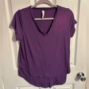 Small purple Latched Mama nursing tee